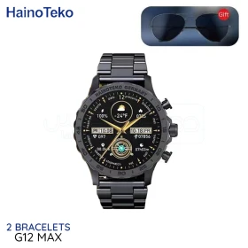  ساعة بلوتوث ذكية  مع سوارين للتبديل مع نظارة شمسية من هاينو تيكو